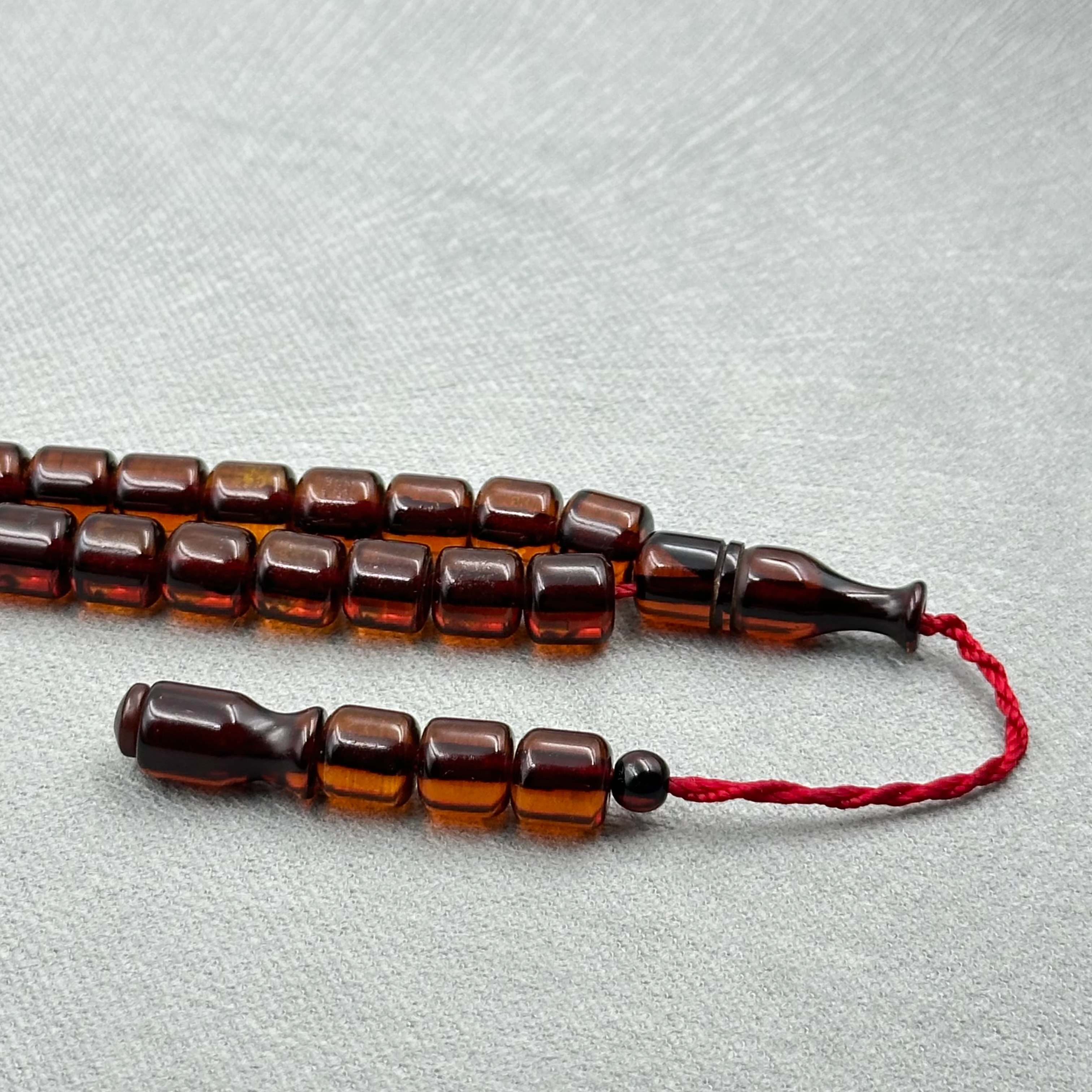 Çubuk Objeden Ateş Sıkma Kehribar Tespih